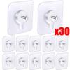 Self Adhesive Nails Wall Hooks Poster Transparent Screws Wall Hook for Photo Frame Waterproof Enduring Kitchen Bathroom Hooks