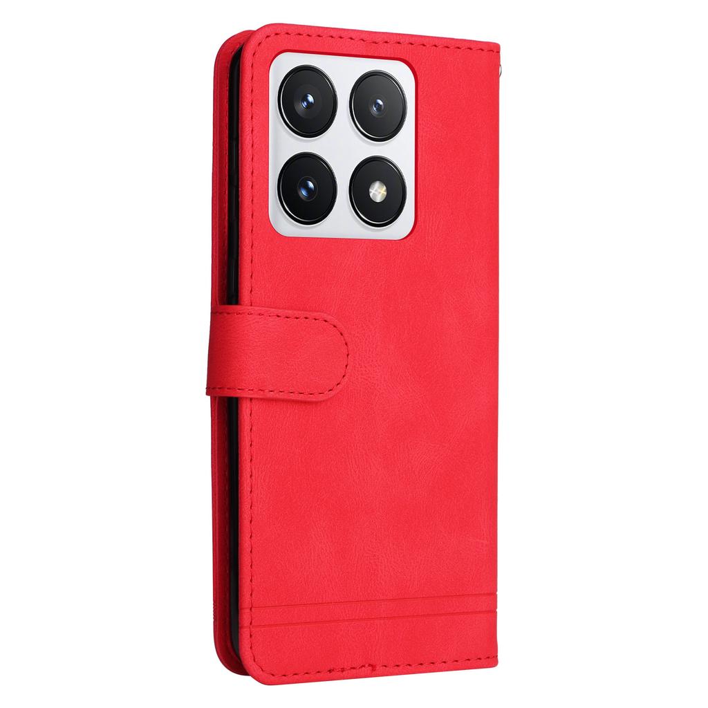For Xiaomi 14T Pro Leather Wallet Cases Skin Touch Phone Cover Stand with Strap