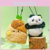 Bamboo Shoot Handheld Flower Panda Cute Plush Keychain Pendant Boys Girls Gift