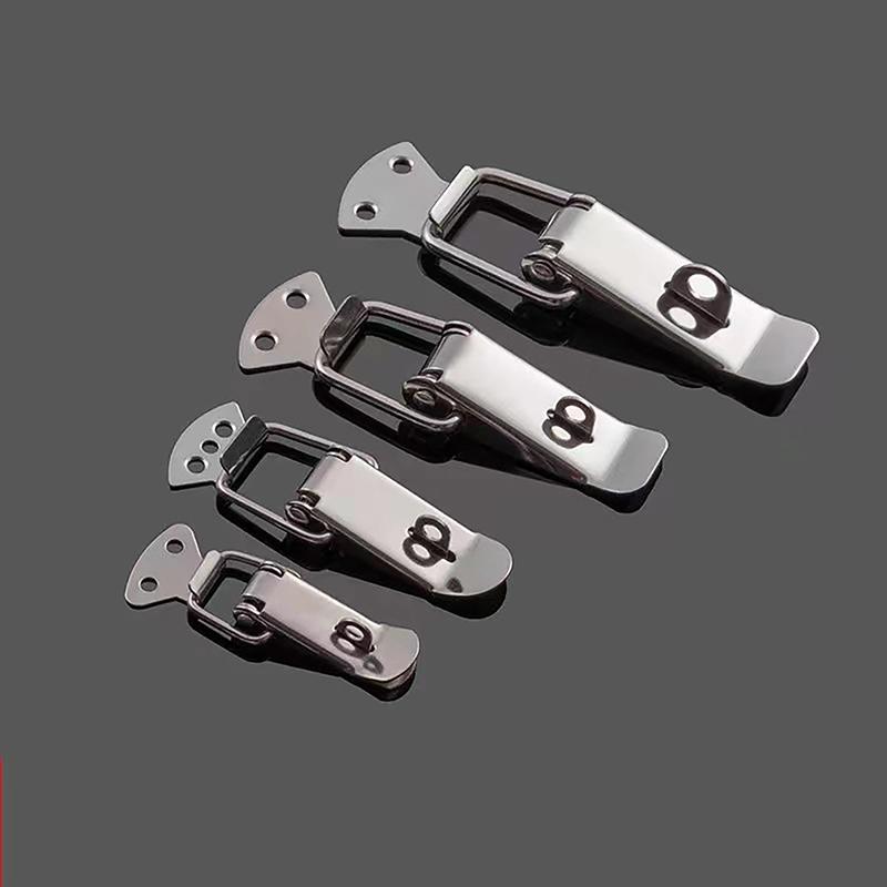 Loaded Draw Toggle Clamp Hasps Latch Catch Duck-Mouth Buckle Hook Wooden Box Hasps Clamp Metal Spring Catch Clasp