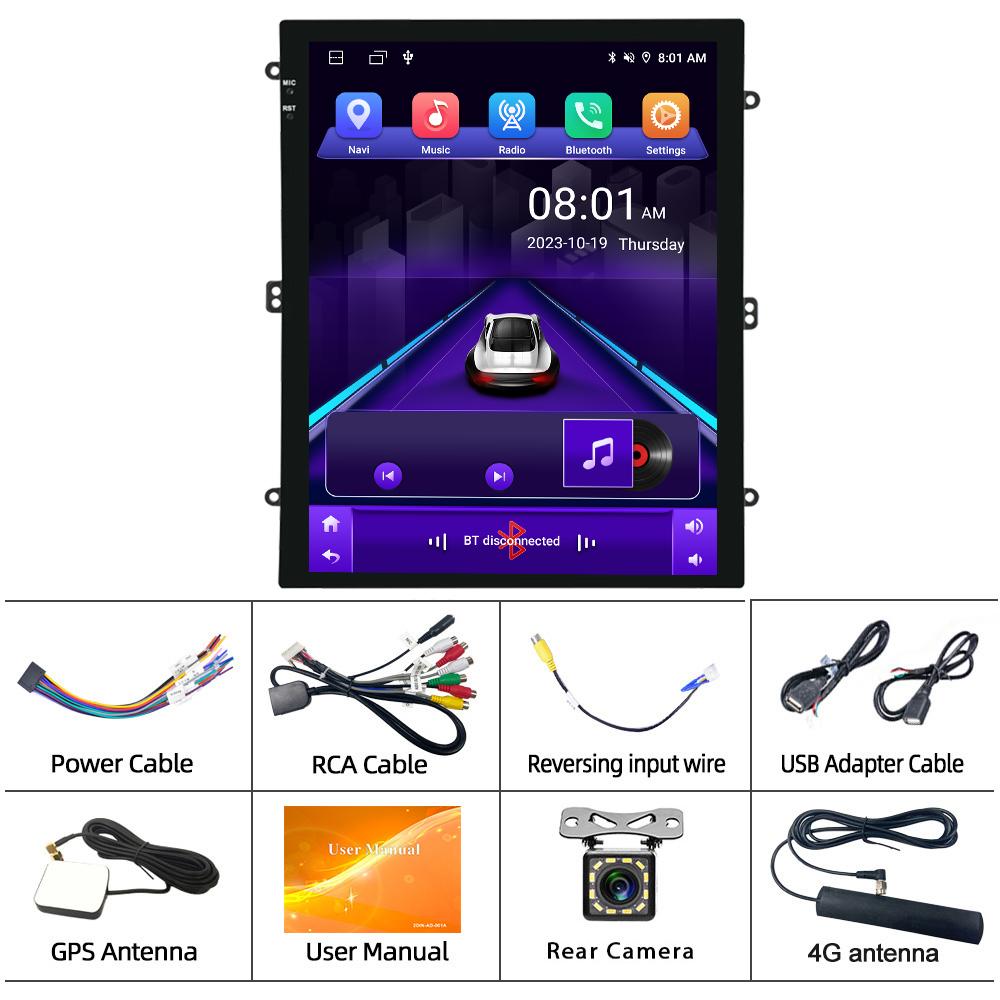 Multimedia Player Head Unit For Ford KUGA C-max Escape 2013 2014 2015 Car Radio Android Auto Carplay GPS Navigation 2din DVD