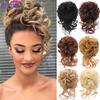 Synthetic Hair Bun Chignon Messy Curly Hair Band Elastic Scrunchy False Hair Pieces For Women Hairpins Black Brown