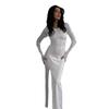 Women's Fall Sexy Slim Backless Split Dress Fashion Spice Tie Up Long Dress