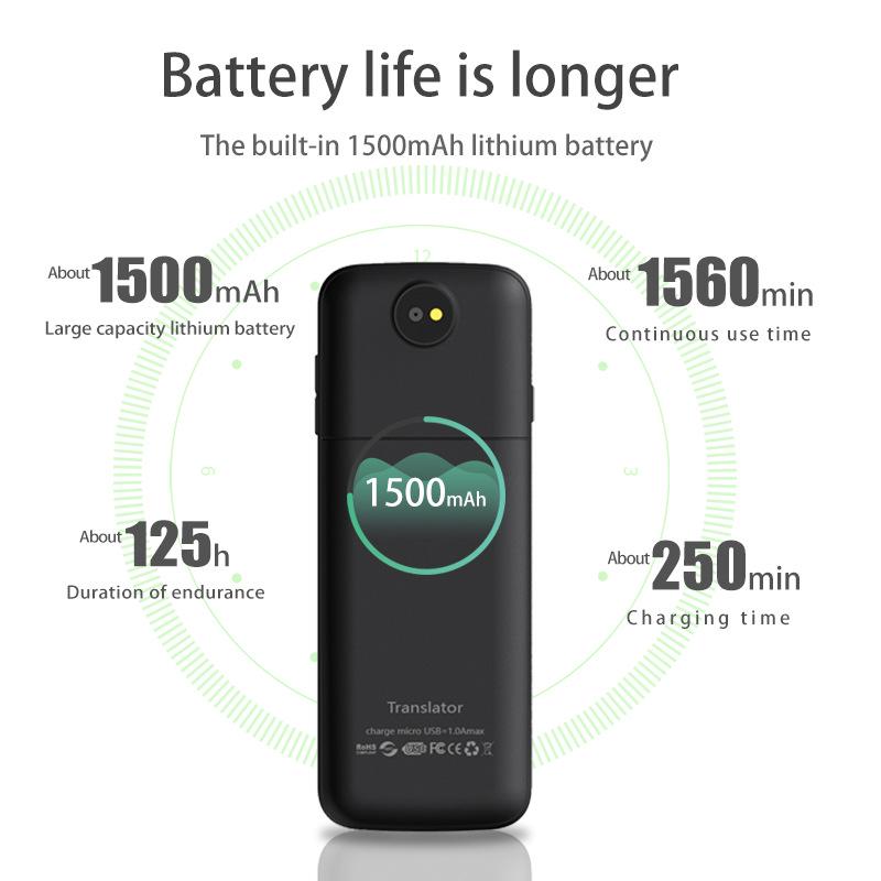 T10 Smart Voice Translator with 14 Offline Languages, Supports 138 Languages, Wi-Fi, Photo, and Recording Features.