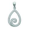 [L3915] - Silver Pendant 'Sissi' Silver White (rhodium-plated) - 15x12 Mm