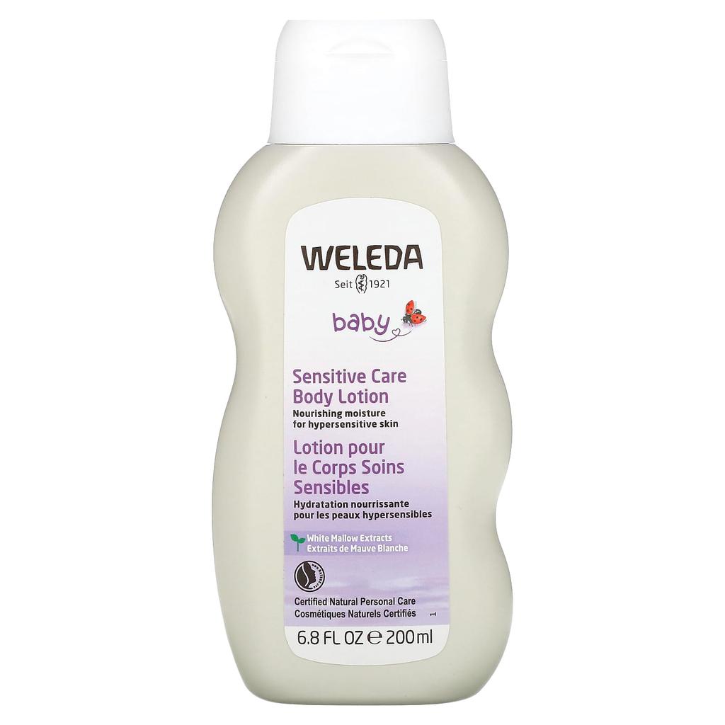 Weleda Baby, Sensitive Care Baby Lotion, White Marlow Extract, 6.8 Fl Oz (200 Ml)