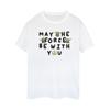Star Wars Womens/Ladies The Mandalorian Grogu May The Force Be With You Cotton Boyfriend T-Shirt