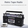 Portable Three Band Old Cassette Radio Bluetooth USB Flash Drive SD Card Multifunctional Recorder 340*165*93mm