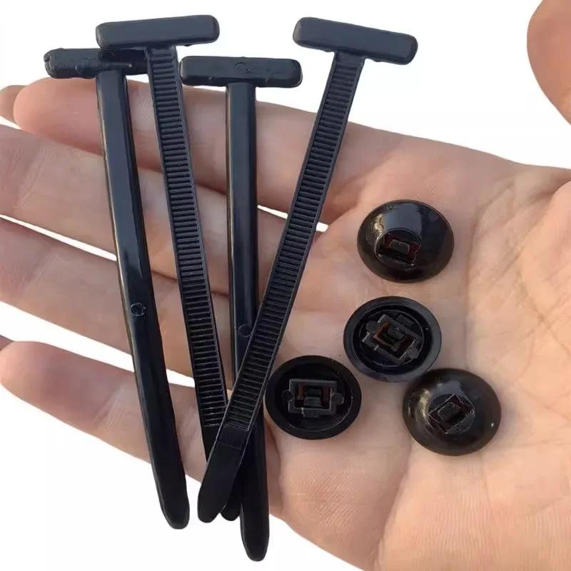 Self-Locking Plastic Cable Ties Nylon Universal Cable Tie Buckle Cable Tie Buckle for Maintenance Automotive Daily Repair