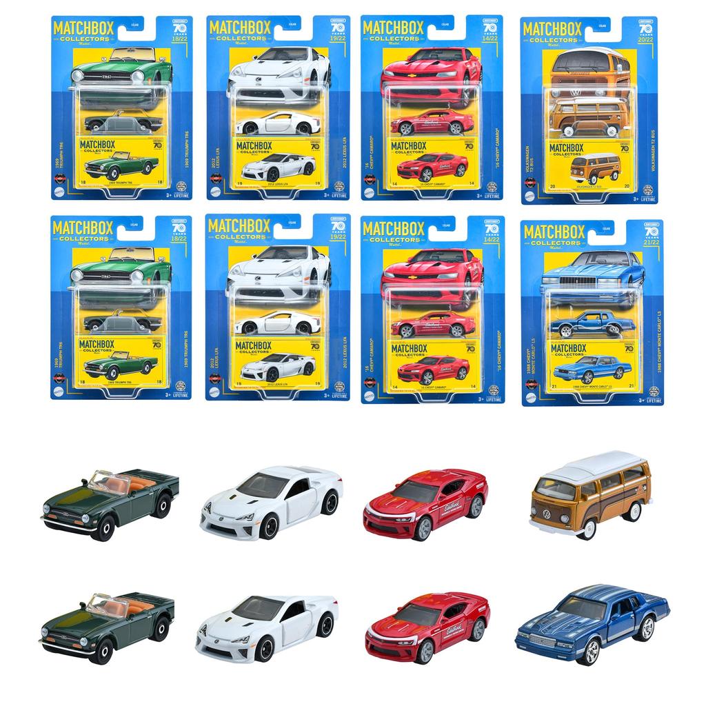 Matchbox Assortment Mini Cars Sold In Years Old and Collector's [8 Box] [3 Up] 986U-GBJ48