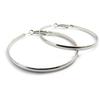 [L9583] - Silver 'Choreography' Hoop Earrings Ø 50 Mm