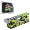 824PCS Fire Crane Engineer Truck Building Blocks Classic Turntable Ladder Fire Engine Model Bricks Diy Toys Kids Holiday Gifts