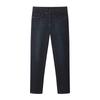Hongdou Men's Thickened Brushed Straight-Leg Jeans
