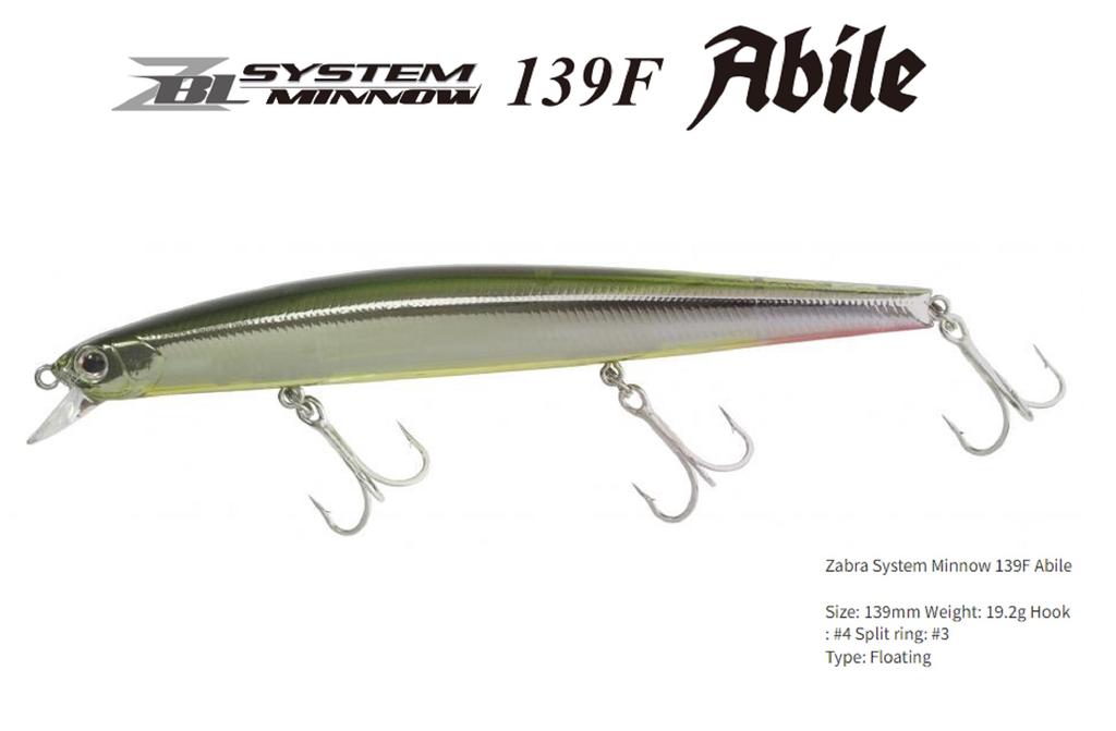 ZipBaits ZBL System Minnow 139F Abile Floating Lure 722 (4096)