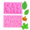 Leaf Silicone Mold 3D Leaves Fondant Mold Cake Decorating Tools Candy Clay Chocolate Gumpaste Mould Cupcake Baking Molds