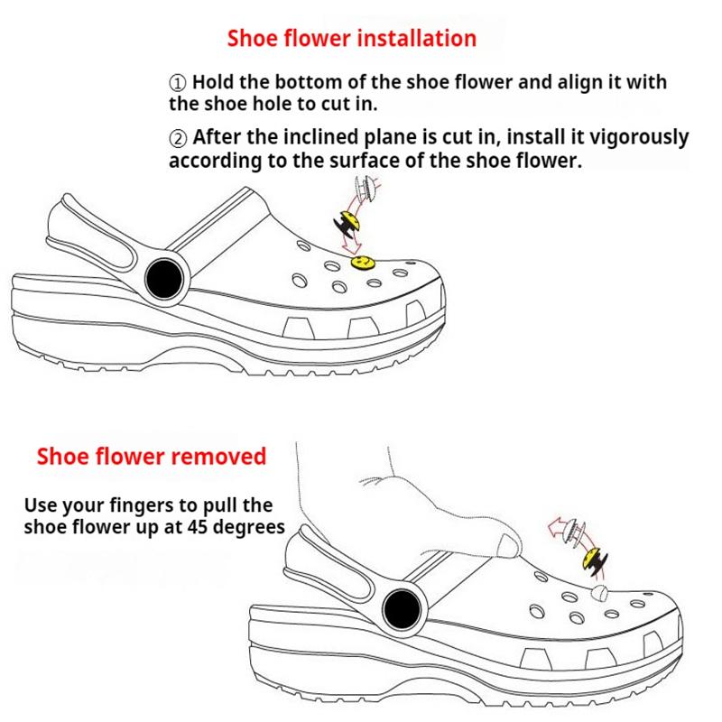 1Set Luminous 3D Duck Shoe Charms Set Cute Christmas Ducks Advanced Shoe Decorations DIY Detachable Buckle Shoes Accessories