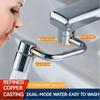 1080 Degree Rotating Stainless Steel Faucet, Splash-proof Mechanical Extension Arm For Bathroom Faucets, Enhance Your Bathing Experience