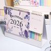 2026 Desk Calendar Small Standing Flip Desktop Calendar Jan. 2026 - Dec. 2026 12 Months Calender with Sticky Note And Memo Pages for Home School