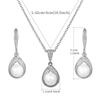 Japanese-Korean Style Pearl Earrings and Necklace Set: Elegant Shell Imitation Jewelry