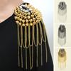Tassel Chain Rhinestone Accessories Ornamental Charming Decorate Shiny Temperament Shoulder Brooch Epaulette