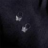 Vintage Mini Butterfly Small Hoop Earrings For Female Women Lovely Animal Drop Earring Gift Jewelry