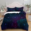 Bohemian Mandala Purple Duvet Cover Set Single Twin Double Queen King Cal King Size Bed Linen Set