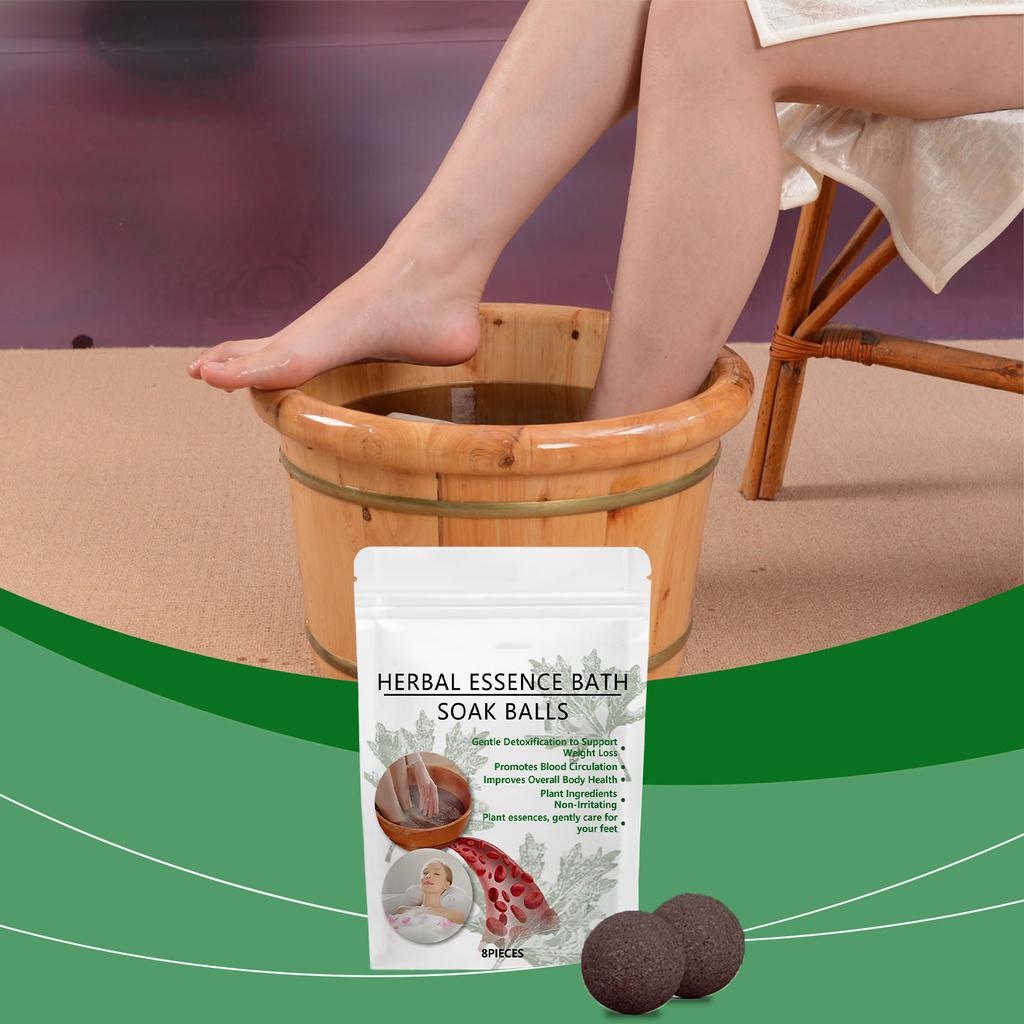 Herbal Soaking Foot Bath Ball Promotes Circulation And Reduces Leg Discomfort, Promotes Blood Circulation And Tightens The Skin.