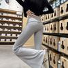 Flip Waist Knitted Flared Pants Women's New Autumn High Waist Thin Drape Small Micro Pull Yoga Sweatpants