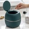 Desktop Garbage Bin Wastebasket Home Appliance Nordic Style Creative Pressing Type Trash Can Office Household Mini Recycle Bin