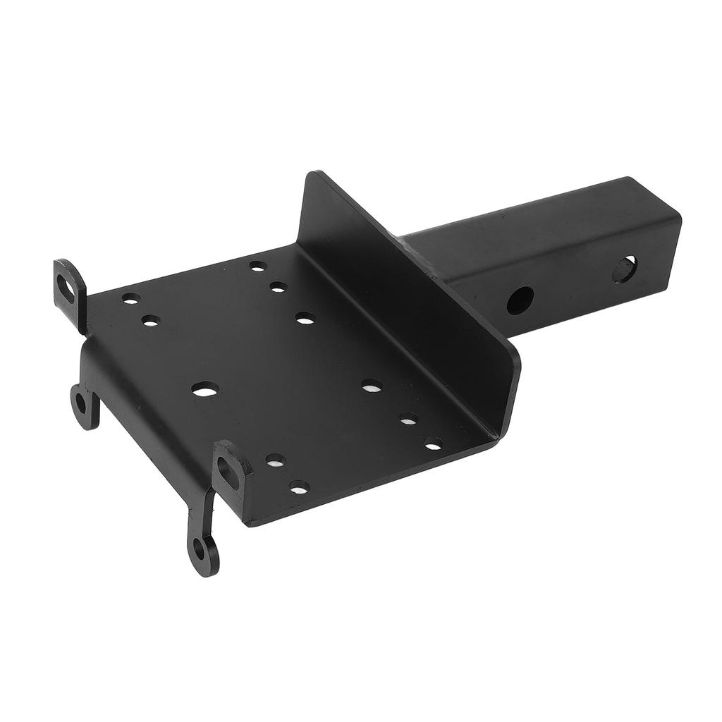 Universal Trailer Hitch Winch Mounting Plate with 2inch Receiver Winch Bracket Winch Mounting Plate for ATVs UTVs Lawn