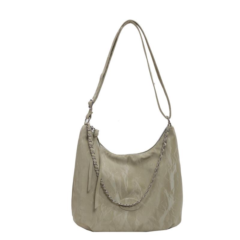 Большая вместительная фактурная сумка-тоут 2024 года, новая универсальная сумка через плечо для поездок на работу, модная повседневная сумка-мессенджер Ins Wind