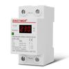 LED Display Din Rail Automatic Recovery Over Under Voltage Relay Protective Overvoltage Protector