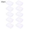 10Pcs Rings Rectangle Plastic Transparent Mini Boxes Container Storage Case Packaging Box