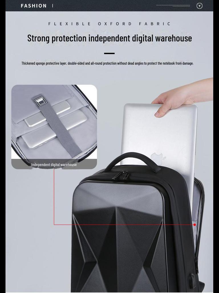 Men's Fashion Backpack, Women's High-End Travel Bag, Trendy E-Sports Laptop Bag, Business Waterproof School Bag