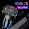 5ports Usb Car Charge 35w Quick 7a Mini Fast Charging For Iphone 13 12 Xiaomi Huawei Samsung Mobile Phone Charger Adapter In Car