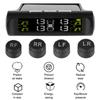 Tyre Temperature Monitor Auto Security Alarm Systems Car Tire Pressure Monitoring System USB / Solar TPMS 0-6Bar Universal
