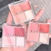 4 Colors Blush Highlighter Contour Palette Makeup Palette Face Palette Cheek Palette
