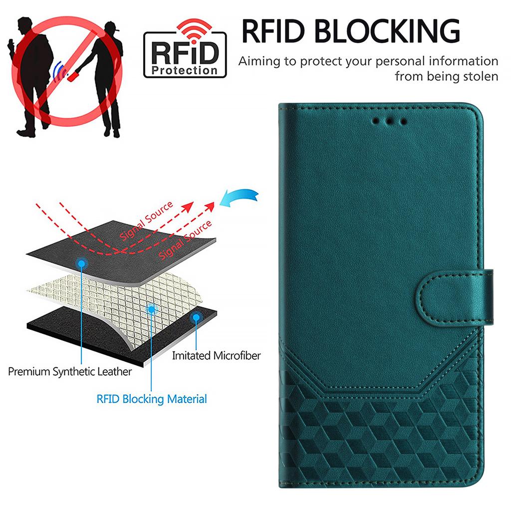 Leather Case Wallet Durable RFID Blocking Card Holder Shockproof Kickstand Protective Flip Cover For Huawei P Smart Mate70 Pura70 Nova11 Nova12 Nova13