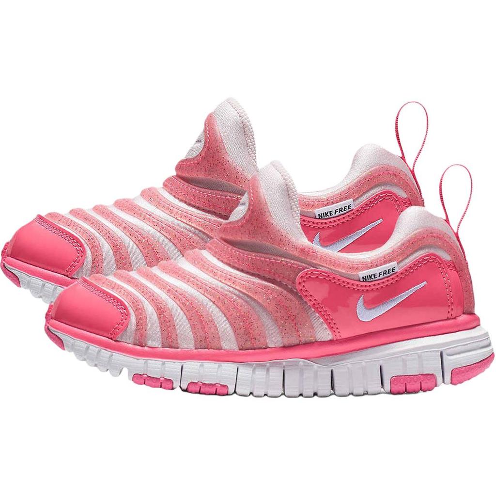 Nike Dynamo Free Versatile Comfortable Durable Breathable Low-Top Kids Running Shoes Kids Sneaker Pink AA7216-600