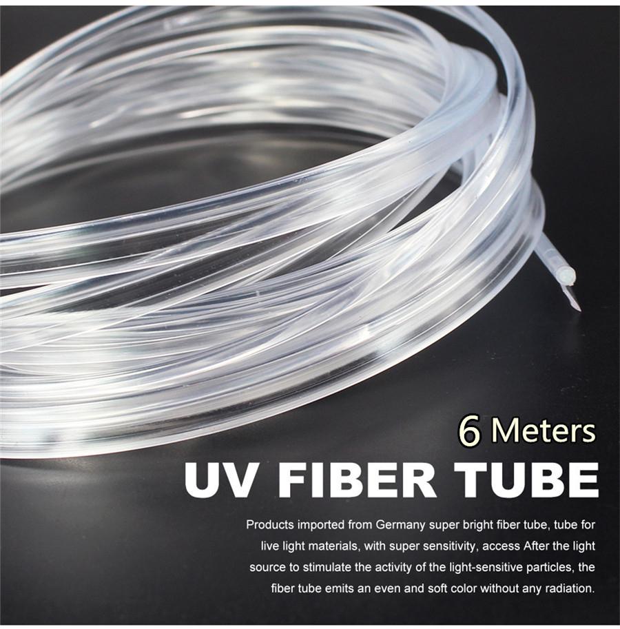 5 Pcs RGB LED Fiber Optical Decor Neon Atmosphere Light Foot Lamp BT APP Control