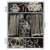 Jewelry Kit - Silver - Assortment of Findings - Storage Box - Mixed - Adult
