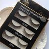 3 Pair Waterproof Handmade Mink Hair Thick Eye Lash Extension 3D Mink Natural Long False Eyelashes