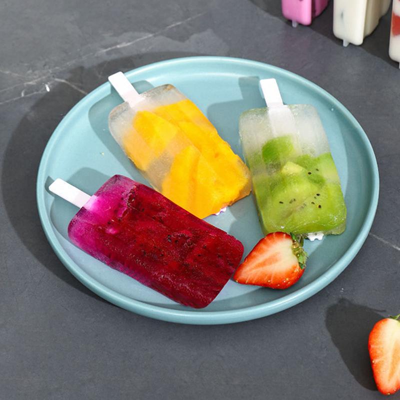 Ice Cream Mold Set Popsicle Maker Ice Tray With Sticks Lid Diy Kitchen Tool