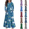 Girls' Maxi Dress Casual Holiday Dresses - Long Sleeve Dress With Pockets For 4-14Y