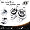 Pillow Block Bearing 8/10/12/15/17mm Bore Diameter Zinc Alloy Pillow Block Flange Bearing KFL Series High Quality Block Bearing