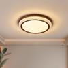 Chinese Style Round Ceiling Light - Retro Wabi-Sabi Design, Warm Eye-Protecting for Bedrooms and Children's Rooms