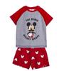 Mickey Mouse Summer Pajamas Red Gray 6 Years