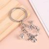 Creative Diy Key Chain Volleyball Player Alloy Keyring Charms Accessories Pendant Gifts