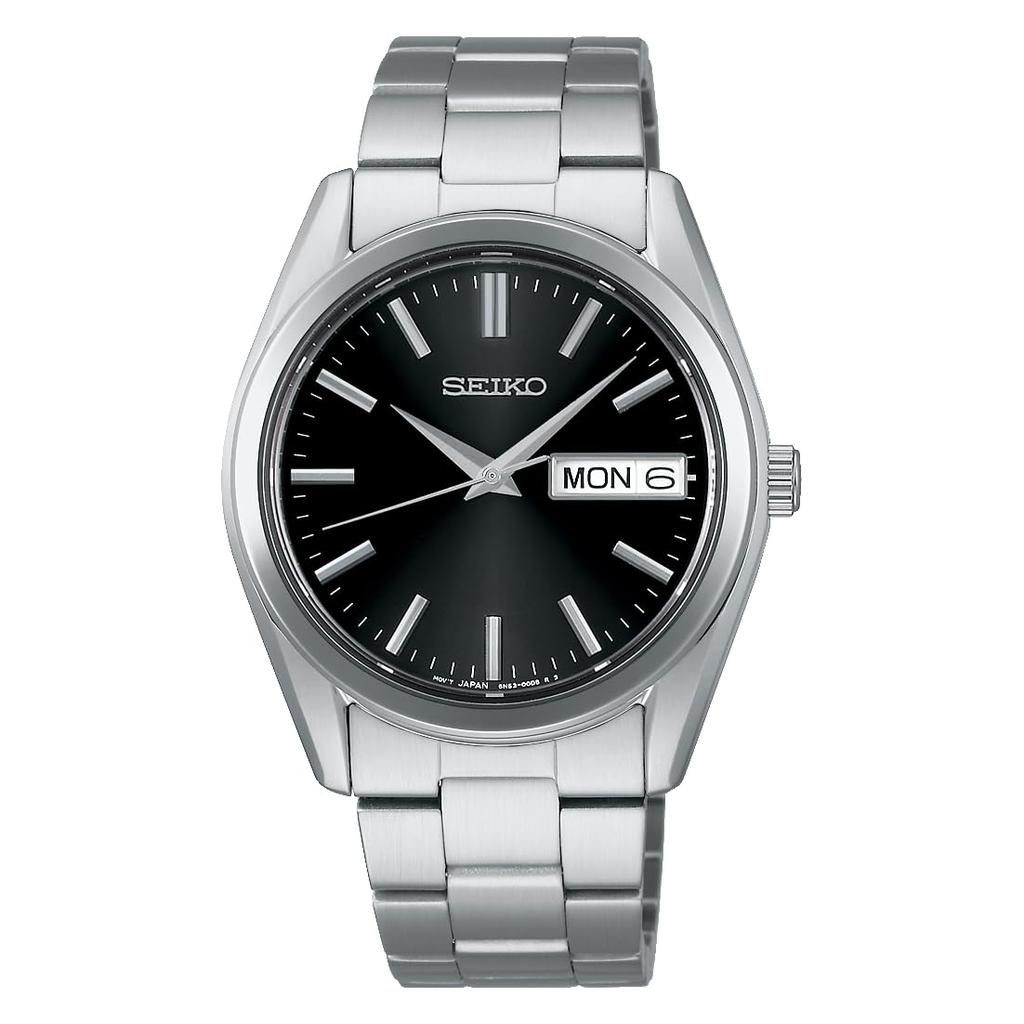 [Seiko Watch] Men's Seiko Selection S Series Analog Quartz Day-Date Watch, Silver, Model SBTH011