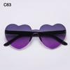 Adults Colorful Candy Color Party Sun Glasses Shades Heart Glasses Heart-shaped Sunglasses